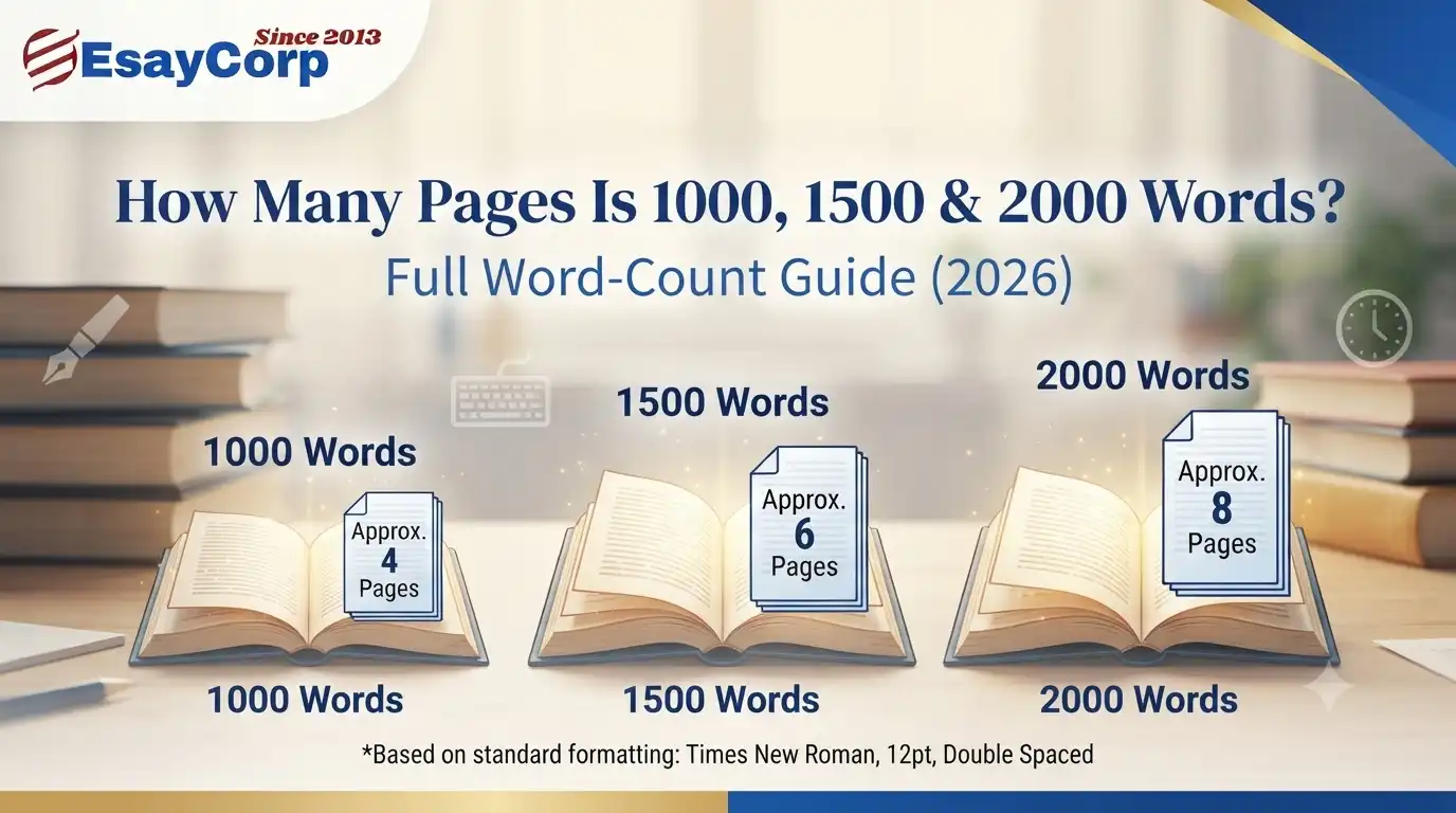 How Many Pages Is 1000, 1500 & 2000 Words? Full Word-Count Guide (2026)