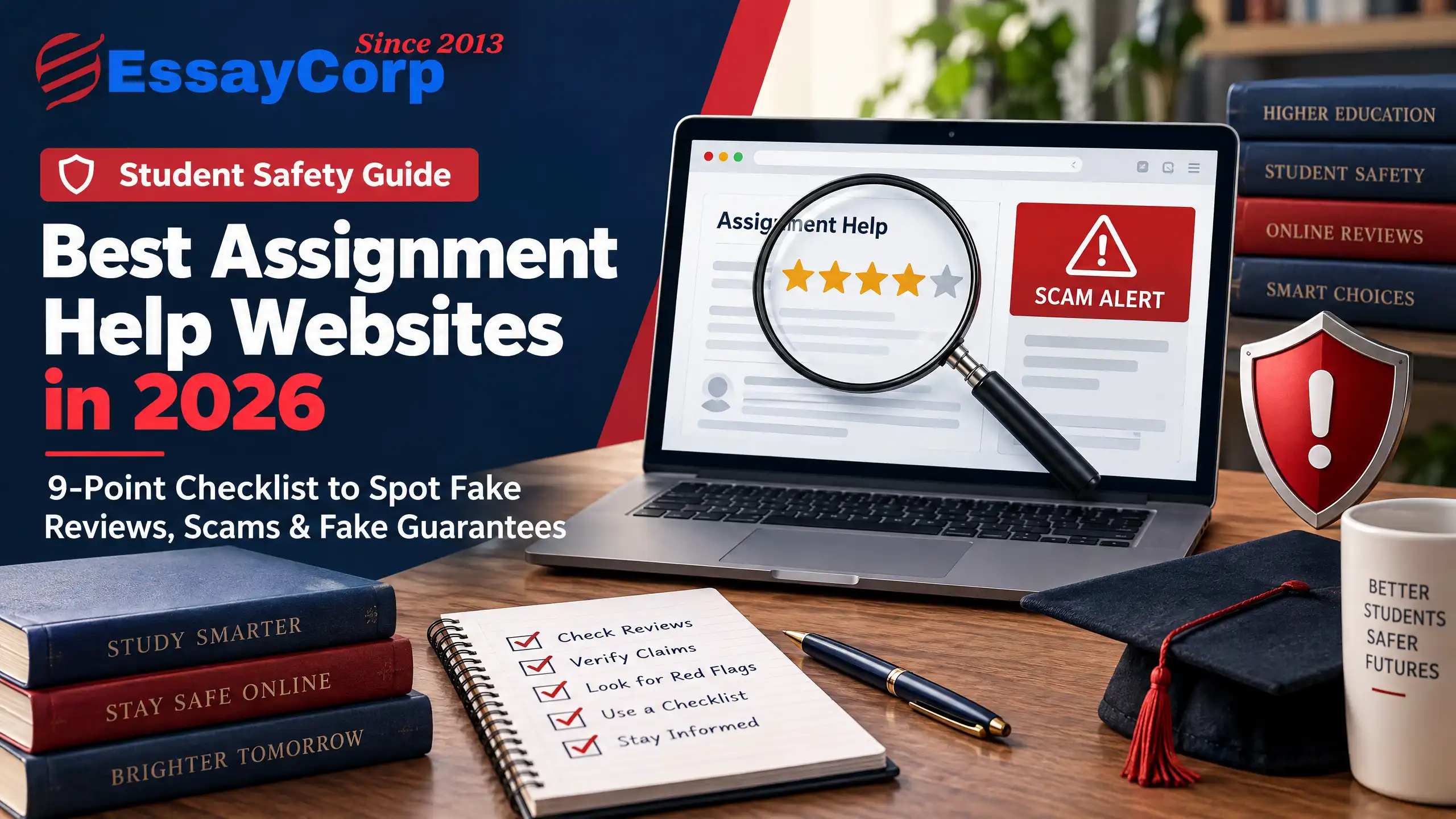 Best Assignment Help Websites in 2026: 9-Point Checklist to Spot Fake Reviews, Scams & Fake Guarantees