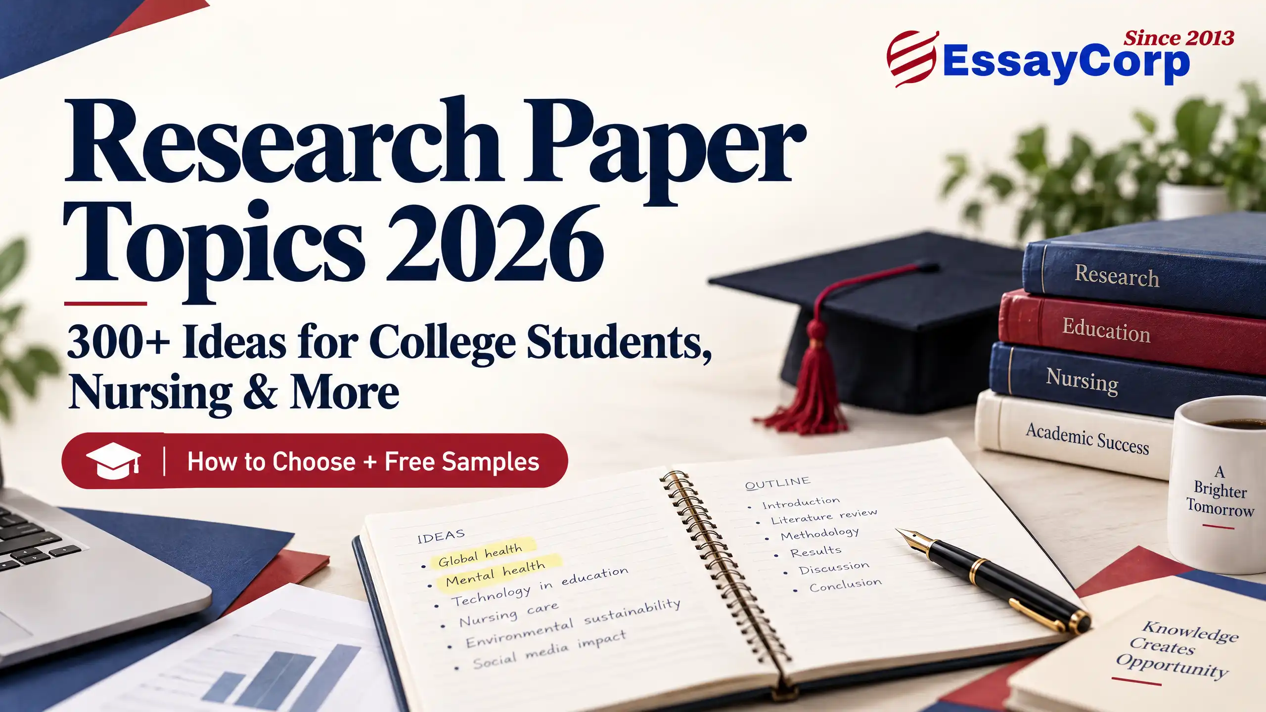Research Paper Topics 2026: 300+ Ideas for College Students, Nursing & More (+ How to Choose & Free Samples)